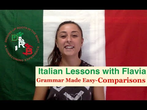 🇮🇹 Italian Lessons with Flavia - Italian Grammar Made Easy - Comparisons🇮🇹