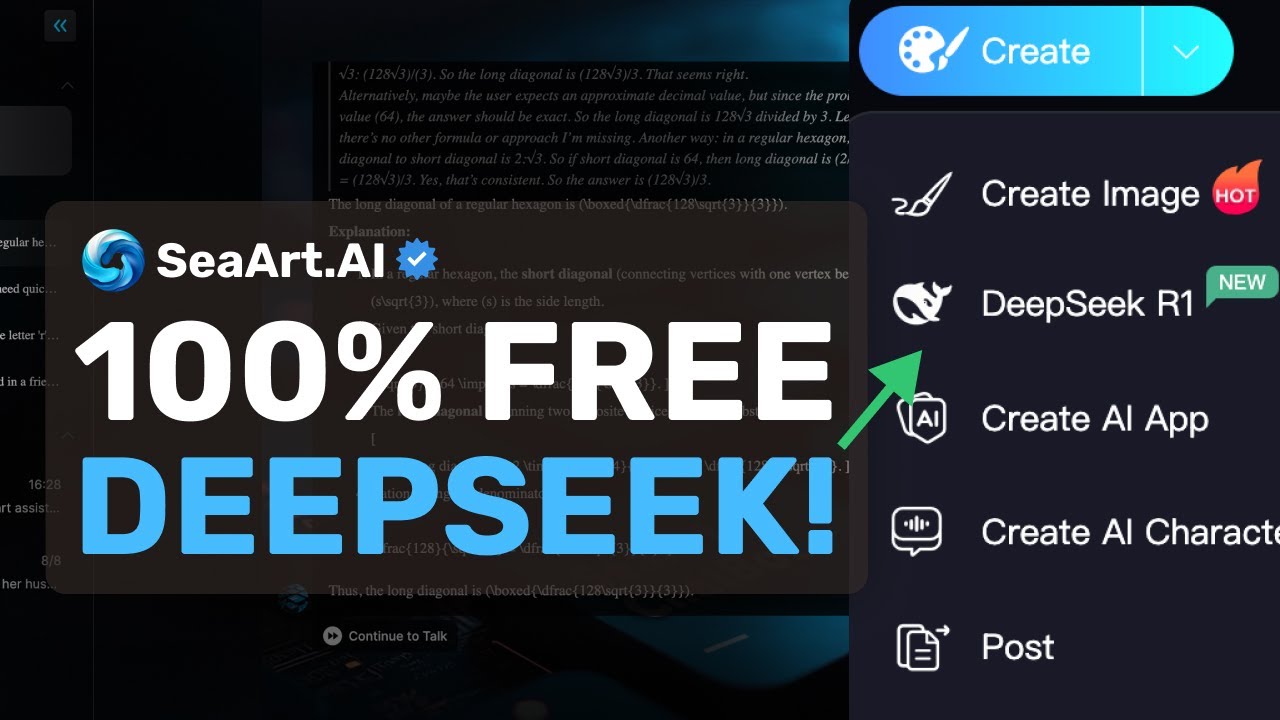 SeaArt Deepseek-R1 + AI Characters : This FREE AI Deepseek Chat with Characters is COOL!
