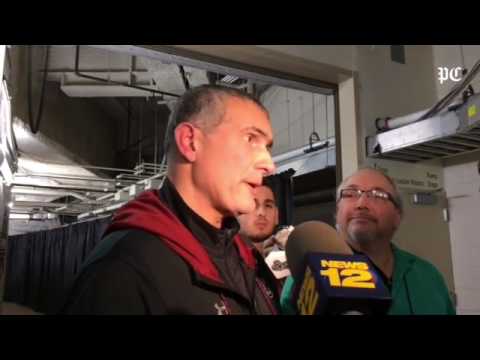Gamecocks head coach Frank Martin in NYC  on Sindarius Thornwell's team leadership