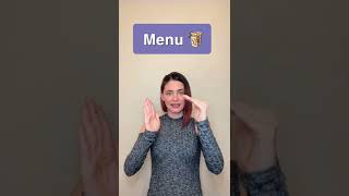 Restaurant Signs in American Sign Language #shorts