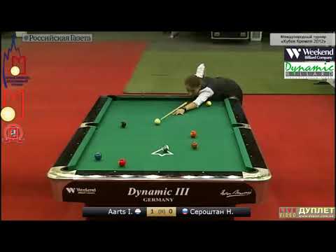 Aarts (NED)  vs  Natalya  Seroshtan (RUS) Kremlin Cup Open 9-ball 2012
