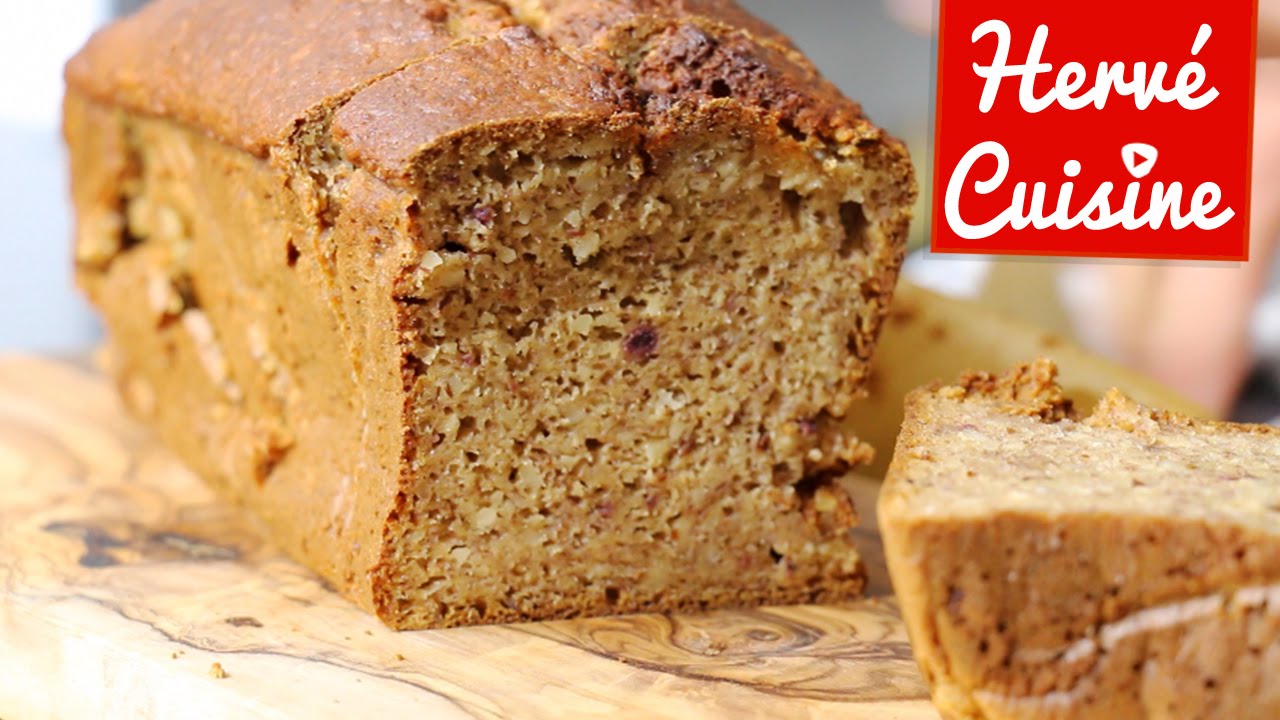Recette Cake Banane Amande sans beurre et sans sucre ajouté