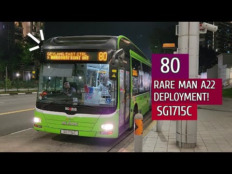 RARE A22 DEPLOYMENT! | SG1715C on Bus 80 (E5 MAN A22)