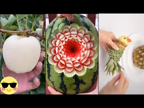 FRUIT CARVING AND CUTTING TRICKS ,10 Super Fruits Decoration Ideas -  GENIUS FRUIT HACKS
