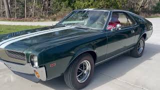 1968 American Motors AMX Go Pack - Start Up & Rev