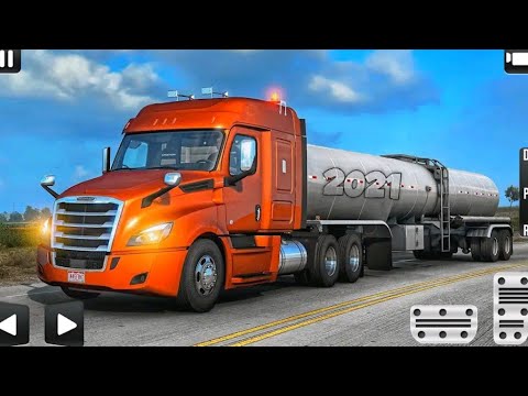 Satisfying & Relaxing Truck Driving।। Offroad Hill Side Oil Tanker Transporter Cargo Gameplay Part-1