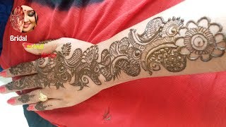 Henna For Wedding Full Hand Mehndi Back Side