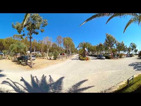 Video 360 of the entrance to the Camping Onda Azzurra of Corigliano Calabro, Cosenza, in Calabria