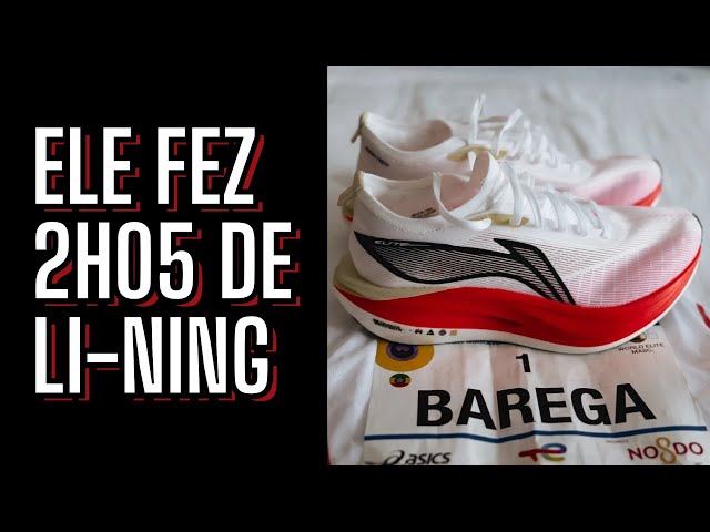 Barega VENCEU a Maratona de SEVILHA com um tênis chinês