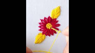 Lazy daisy stitch tutorial, France Knot stitch, allover embroidery design, flower embroidery
