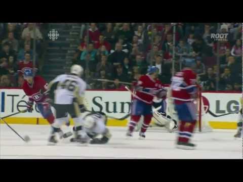 Max Pacioretty wrecks Kris Letang [HD] {Tri Feed}
