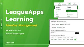 LeagueApps Learning: Member Management