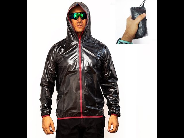 Vídeo relacionado con RIDEIRON Chubasquero hombre Impermeable,Traje de lluvia moto con capucha desmontable,impermeable,reflectante,ligera,resistente al viento,para exteriores,para ciclistas,Negro XL