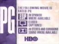 HBO PG Disclaimer 1991