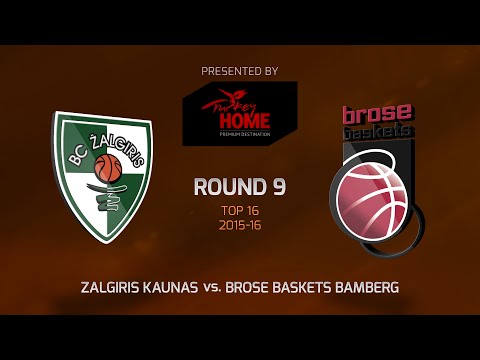 Highlights: Top 16, Round 9, Zalgiris Kaunas 75-73 Brose Baskets Bamberg