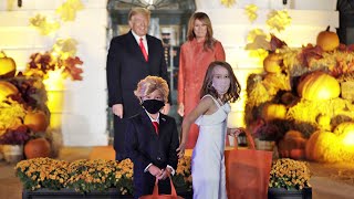 video: Watch: Trump confronted by mini-Trump at White House Halloween event