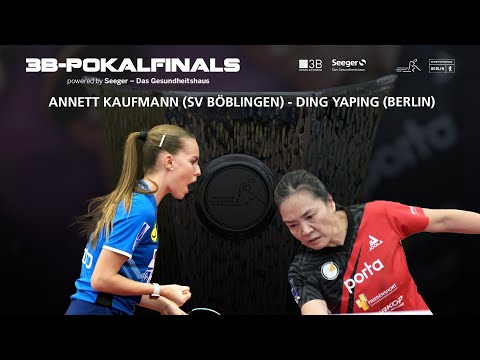Annett Kaufmann - Ding Yaping I HF 3B-Pokalfinals 2023 SV Böblingen - ttc berlin eastside