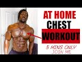 5 MINUTE HOME CHEST WORKOUT (NO EQUIPMENT- QUICK WORKOUT)