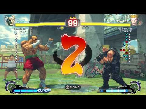 Bonchan [Sagat] vs GameOutttt [Guile] SSF4 Japanese Online Ranked Matches - TRUE-HD