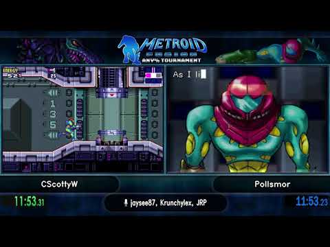 CScottyW vs Pollsmor, Grand Finals - Game Two. Metroid Fusion Any% Tournament 2018