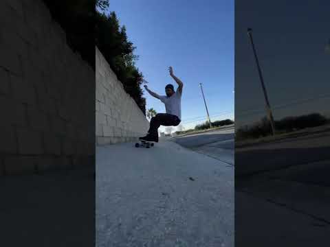 Wyatt testing the slidability of our Roundhouse Concave wheels #carverskate #surfyourskate