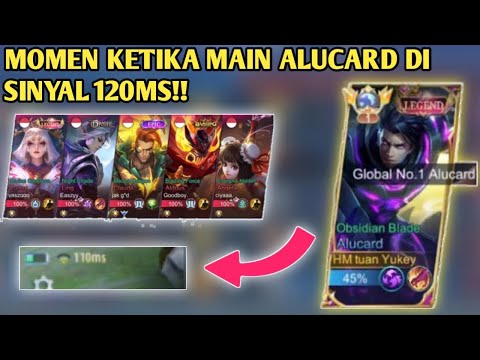 Momen Ketika Main Alucard Di sinyal 120Ms Auto Rip Mmr!!!|Yukey Alucard