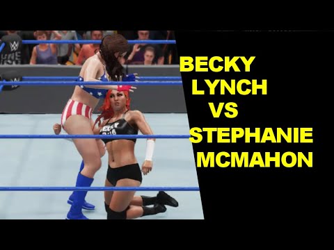 WWE 2K18 Becky Lynch vs Stephanie McMahon - Knockout Match
