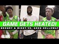 Game Gets HEATED LeBron Reacts To Bronny Mikey Vs Aden Holloway CP3