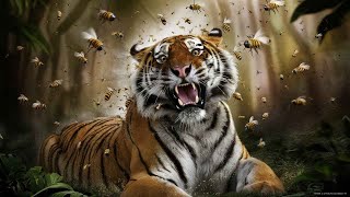 The Rescue Team Helps The Leopard To Escape From Bees