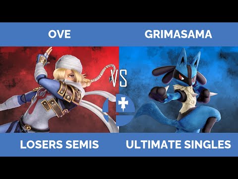 RogaSmash 199.25: SSBU Losers Semis - Ove (Sheik) vs GrimaSama (Lucario)