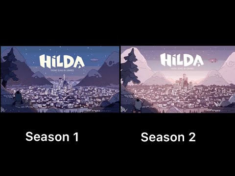 Hilda l  season 1 and 2 comparison.