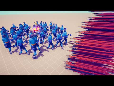 ARMY OF BOXERS + SUPER BOXER vs EVERY GOD ► Totally Accurate Battle Simulator TABS