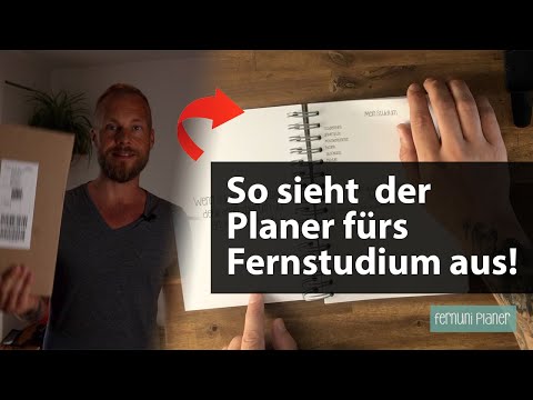 Ich schaue mir den Fernuni Planer für Fernstudis von Tamara an – Unboxing