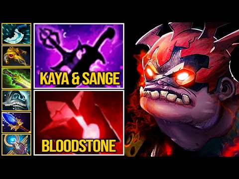 UNLIMITED MANA! Bloodstone + Kaya and Sange | Insane MAGIC Build Pudge - 20Kills | Pudge Official