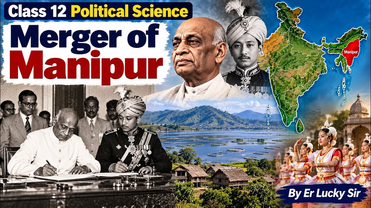 Merger of Manipur  | Challenges of Nation Building | Political Science