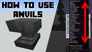 How to Properly Use an Anvil and Apply more than 30 Enchantments to an Item.