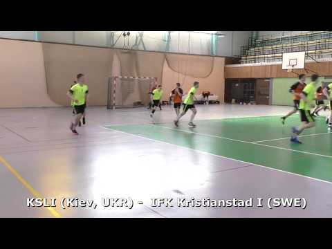 No5 of the Kiev Sports Lyceum handball team - centr back Alexander. Prague Handball Cup 2019