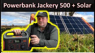 Powerbank Jackery Explorer 500 + Solarpanel Jackery SolarSaga 100? - Test