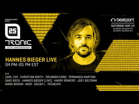 Hannes Bieger DJ set - Tronic 25th Anniversary | @Beatport Live