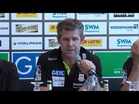 Die Pressekonferenz nach dem Spiel SCM vs. RN-Löwen vom 06.09.2015
