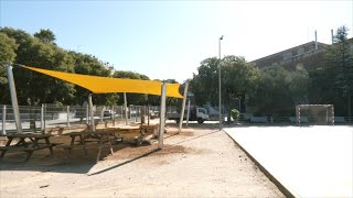 VOTV - Dos nous centres educatius de les Franqueses estrenen veles per tapar el sol