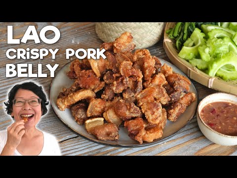 Lao Crispy Pork Belly: Few Ingredients! Bonus: 2 Flavorful Dipping Sauces