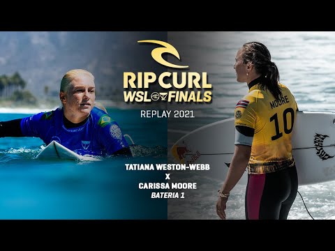 Carissa Moore x Tatiana Weston Webb - Bateria 1 | Rip Curl WSL Finals