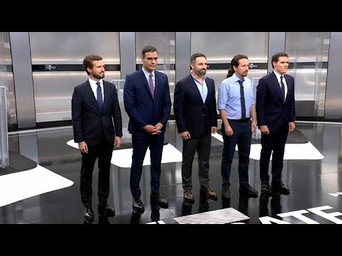 El "todos contra todos" marca el único debate electoral televisado en España