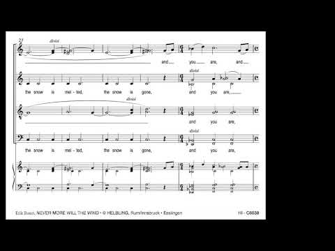 Andrea Figallo   Never More Will The Wind, Sheet Music