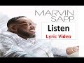 Marvin Sapp - Listen (Lyrics)