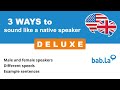 DELUXE pronunciation | Improve your language with bab.la