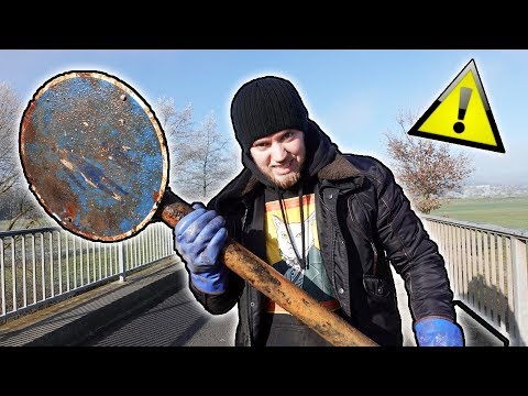 Schon wieder zur Polizei...  und das Schild wird rausgeholt! - Magnetfischen