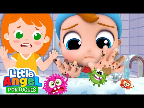 Capa de Vamos Aprender a Lavar a Mão! 🧼 | 👐 Canal do Joãozinho - Little Angel Português