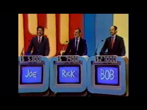 Bob Beers’s Big Daily Double wagers + Final Jeopardy (4/7/1988)